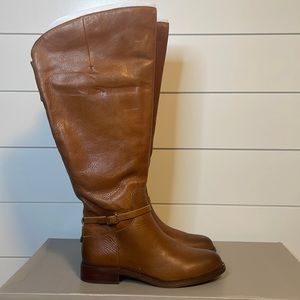 Franco Sarto Women's Haylie Wide Calf Boots (Cognac Leather) - Size 7.5 M